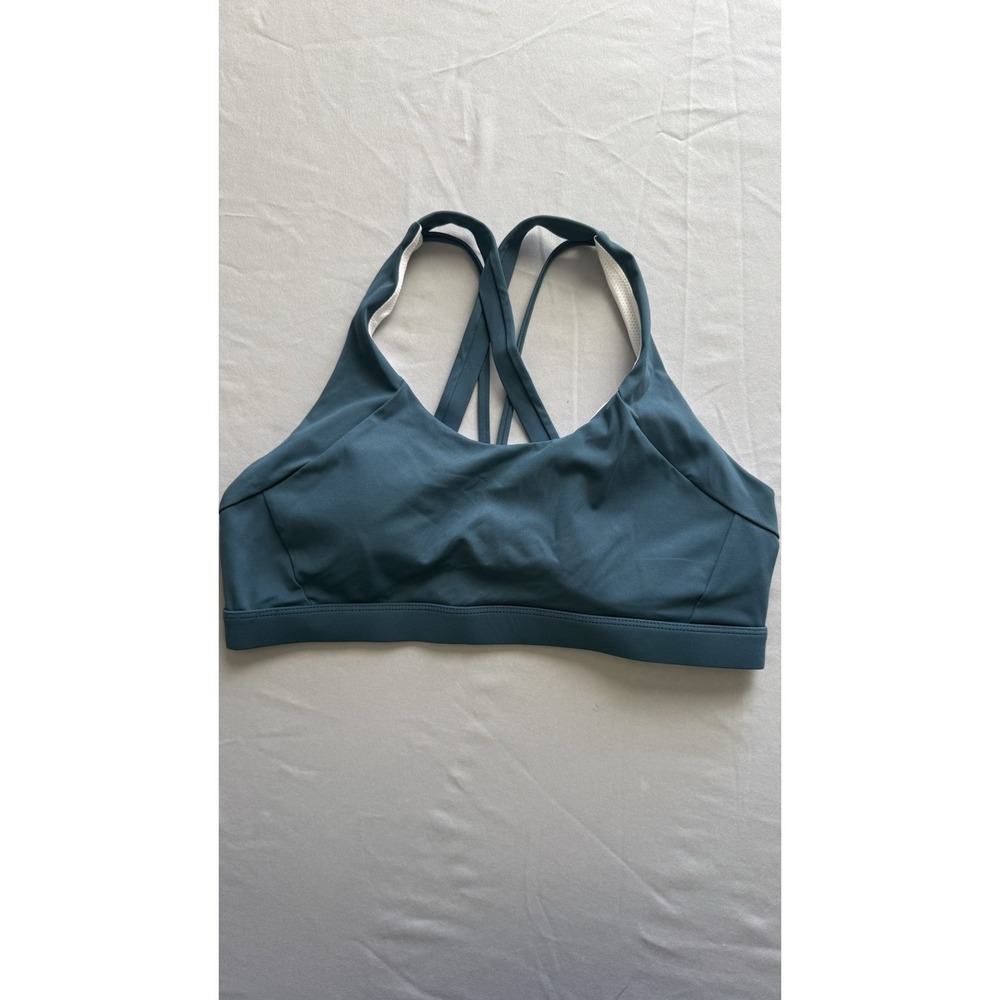 Running Girl Women's Sports Bra Size Large New Without Tags Size L Bluish Green